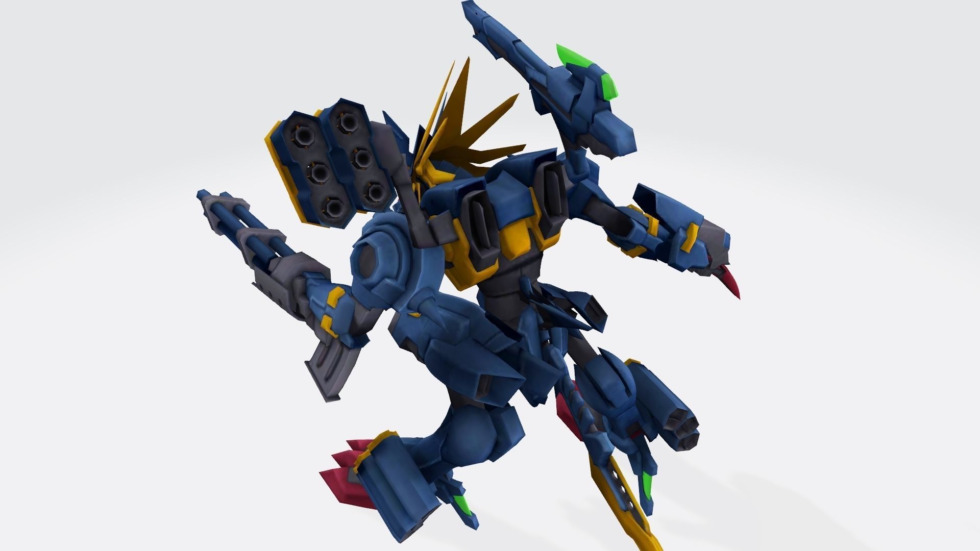 MetalGarurumon X robot 3D print model_11