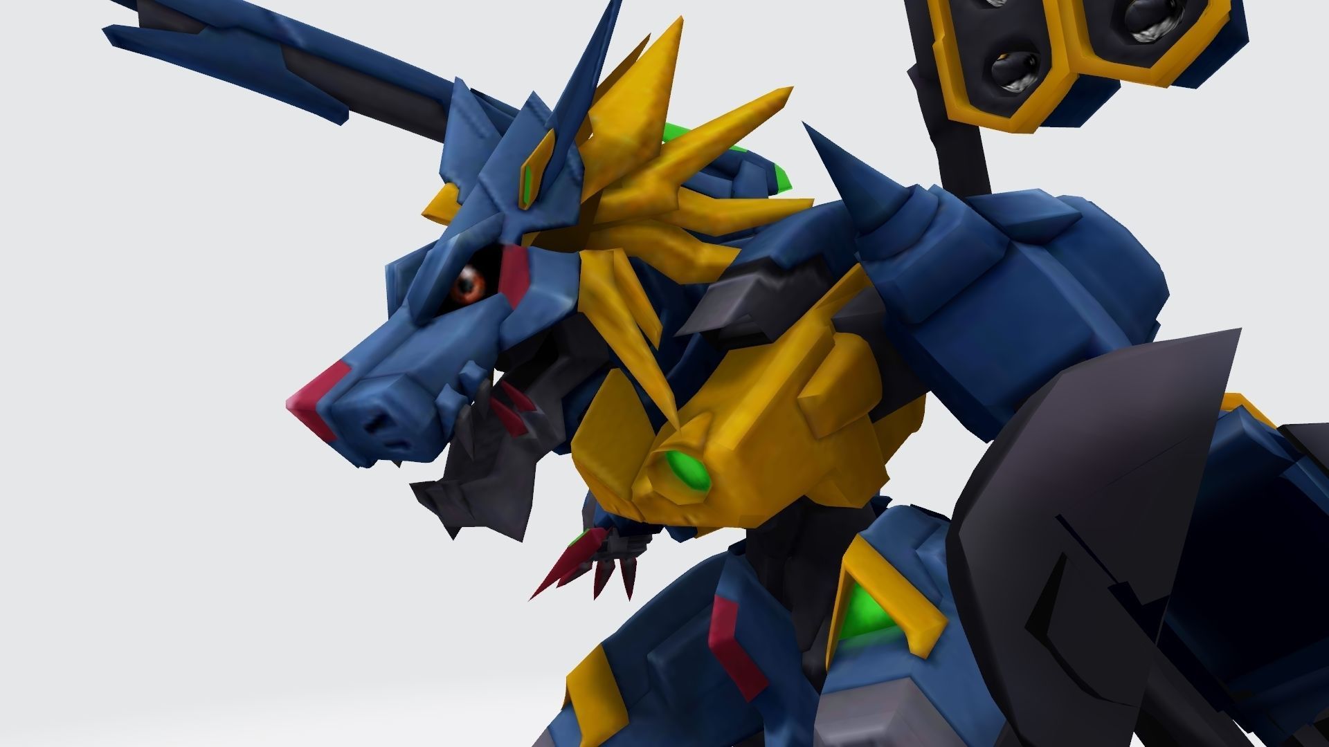 MetalGarurumon X robot 3D print model_10
