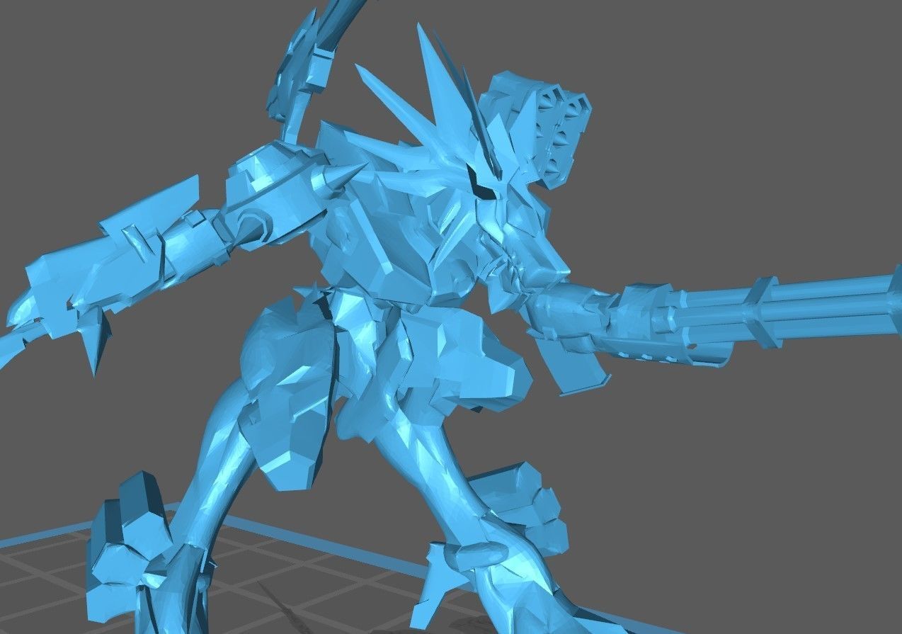 MetalGarurumon X robot 3D print model_19