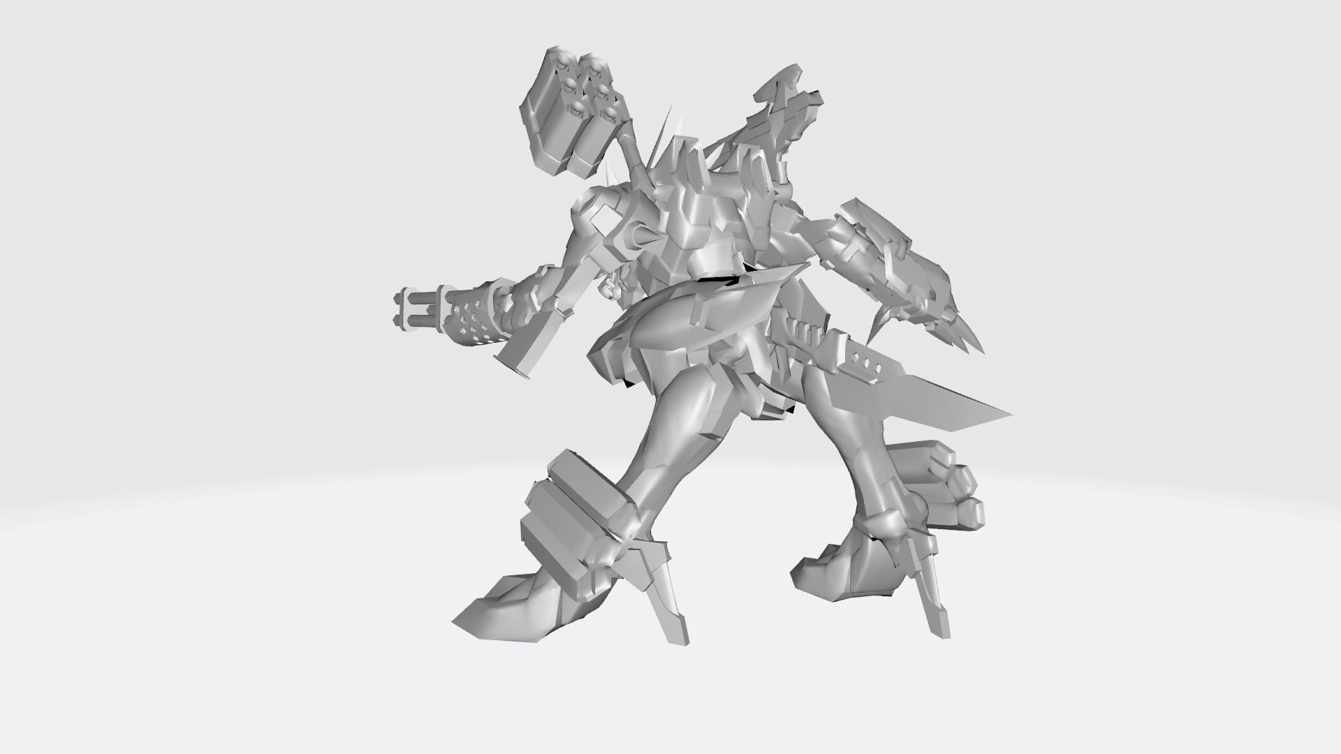 MetalGarurumon X robot 3D print model_15