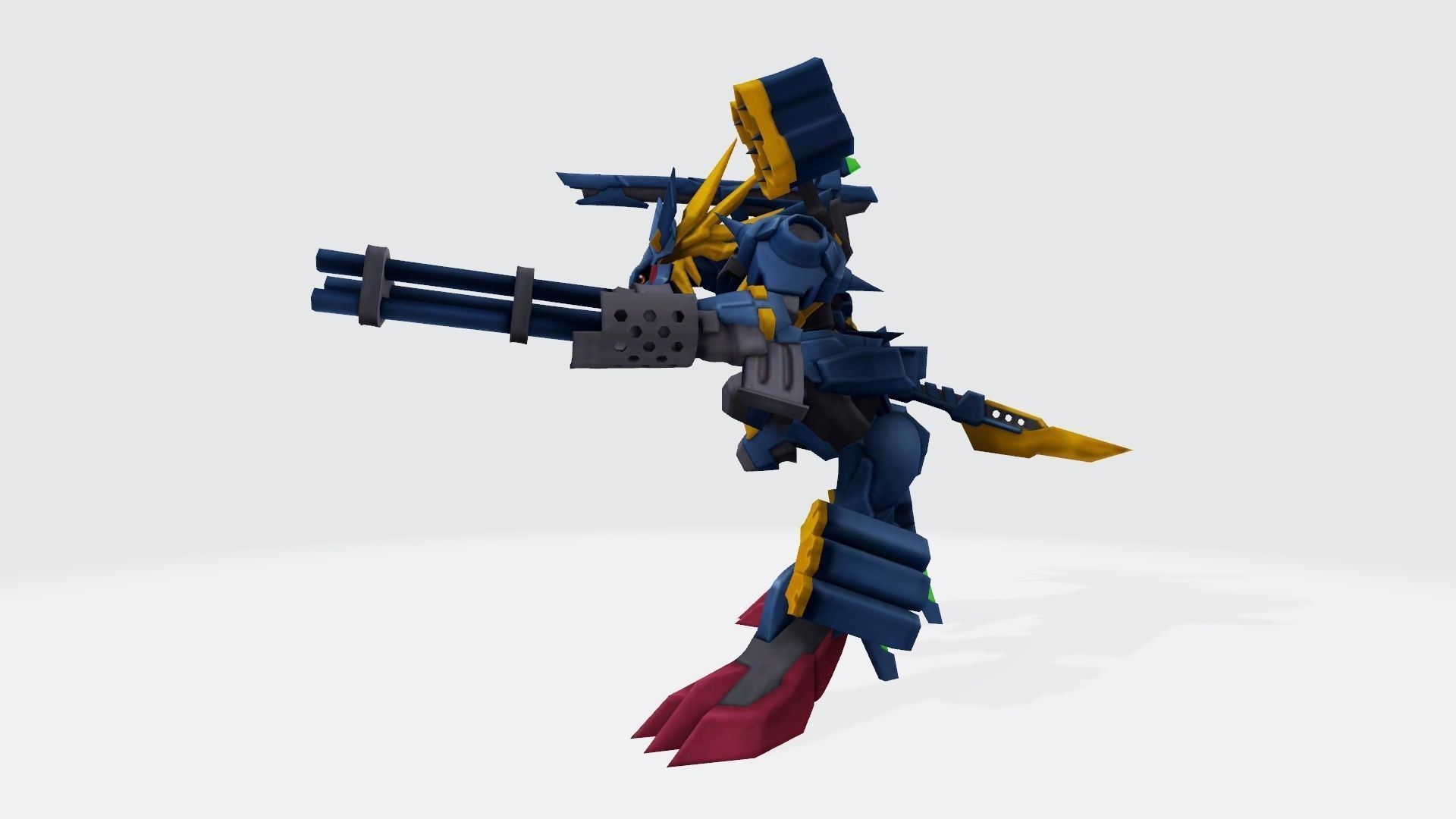 MetalGarurumon X robot 3D print model_4