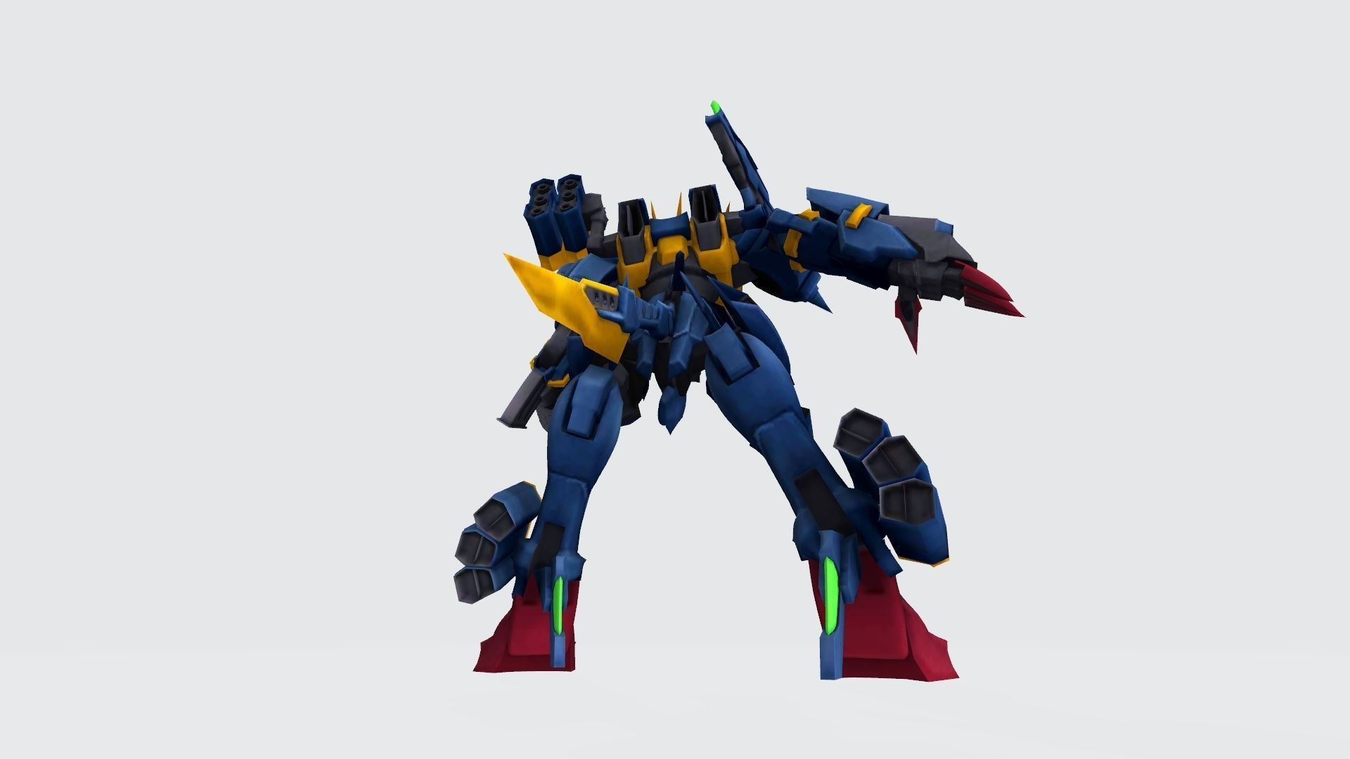 MetalGarurumon X robot 3D print model_8