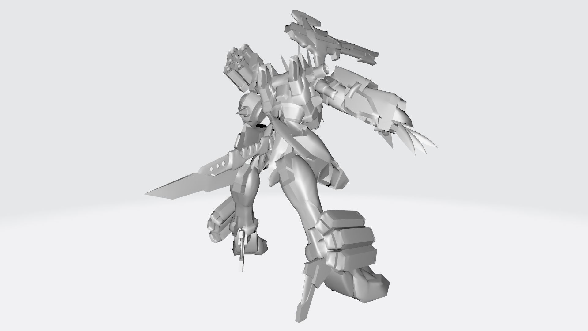 MetalGarurumon X robot 3D print model_16
