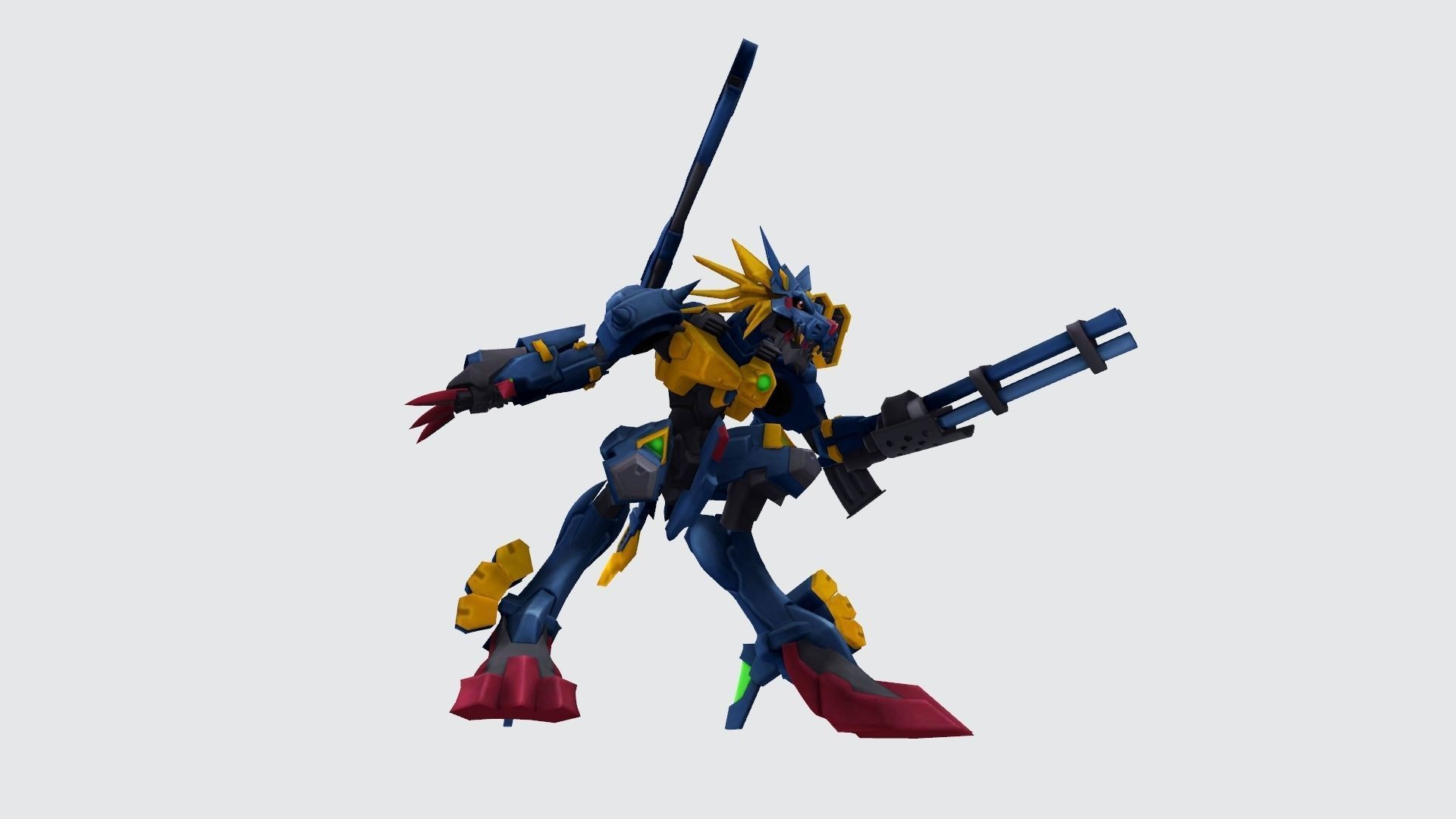 MetalGarurumon X robot 3D print model_6