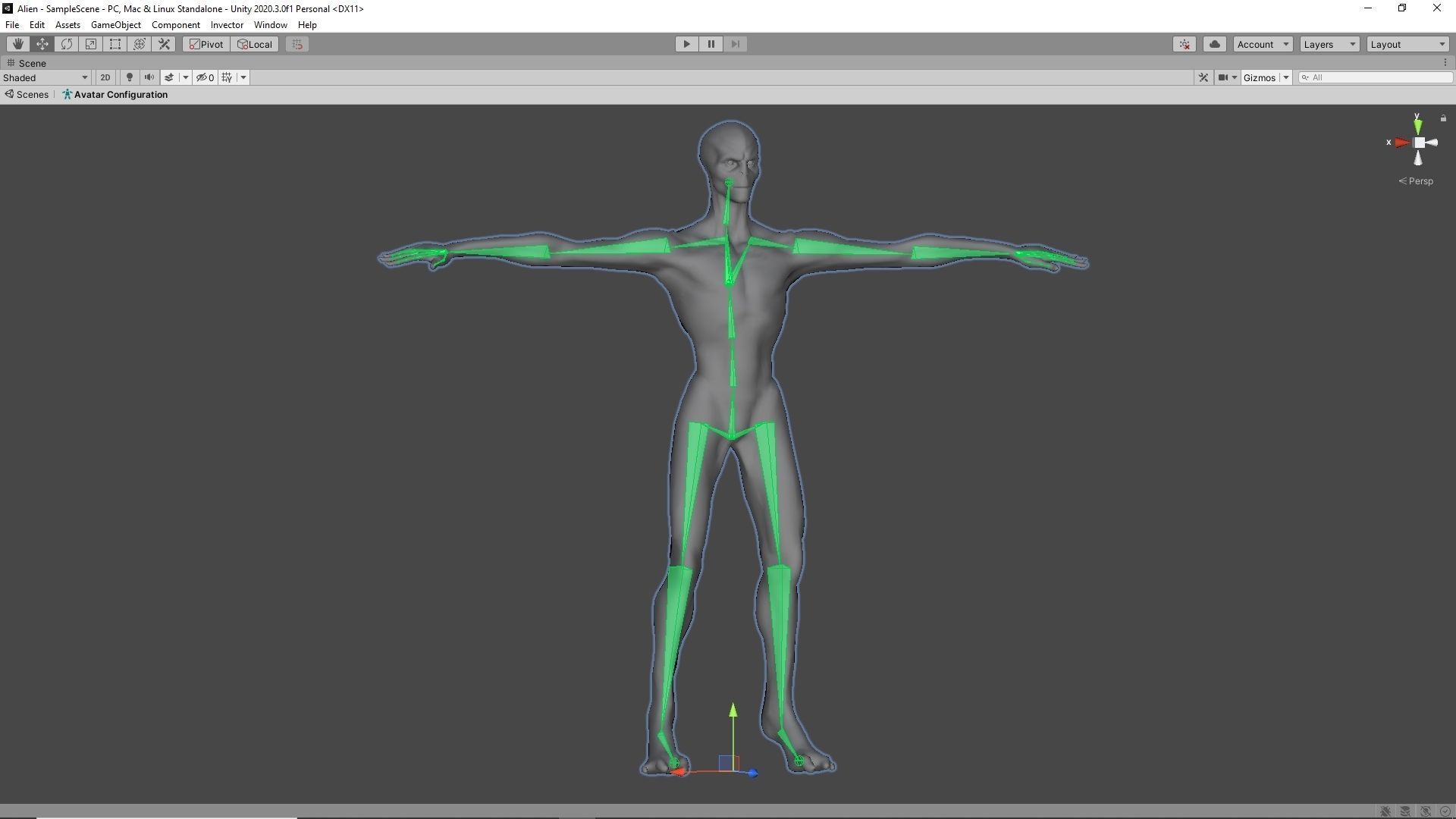 Alien Visitor Low-poly 3D model_13