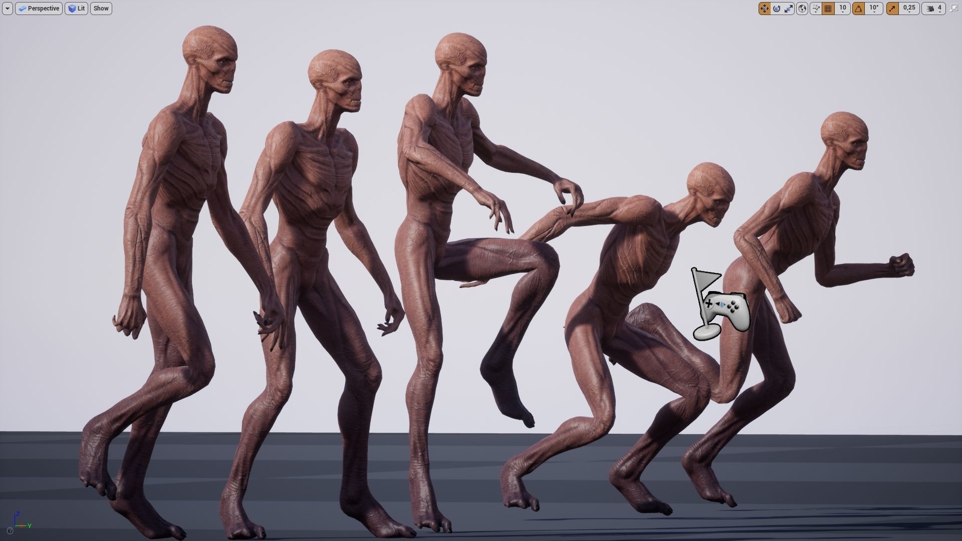 Alien Visitor Low-poly 3D model_19