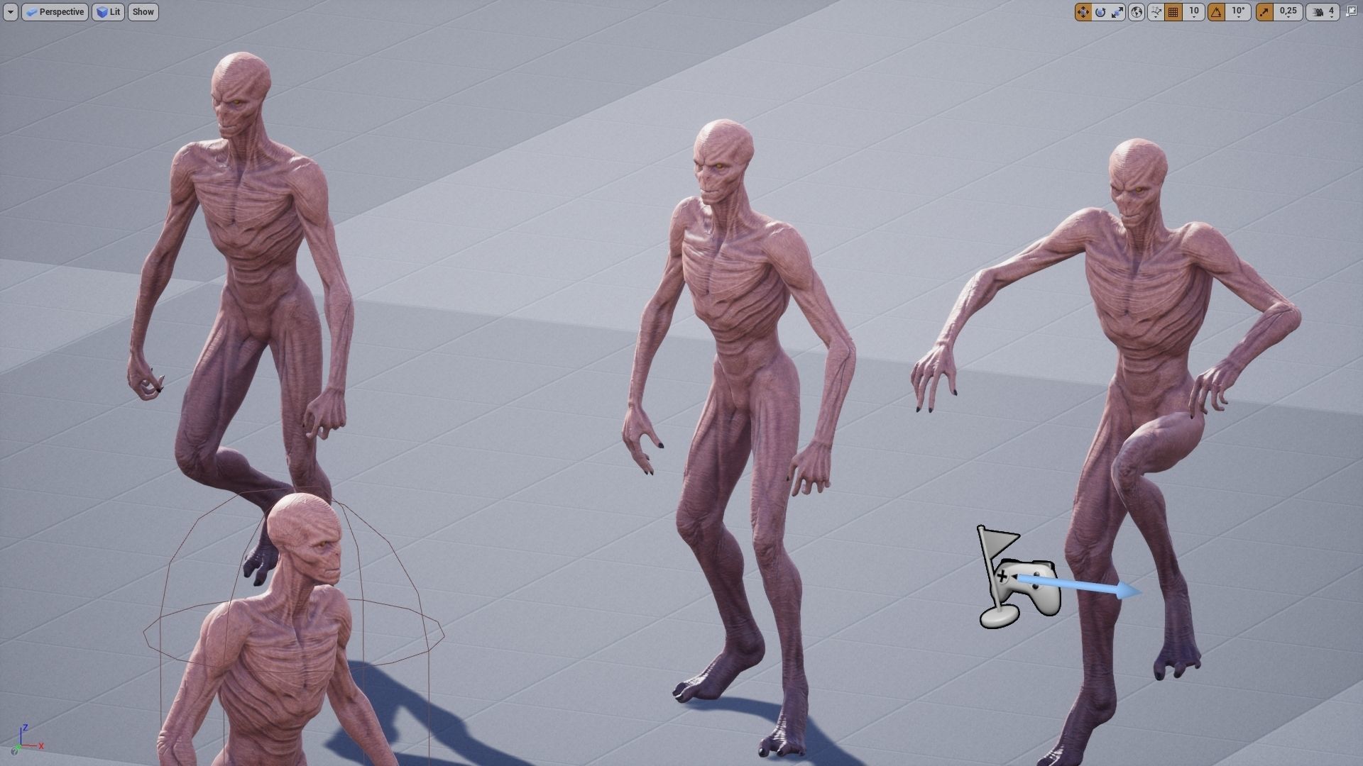 Alien Visitor Low-poly 3D model_17