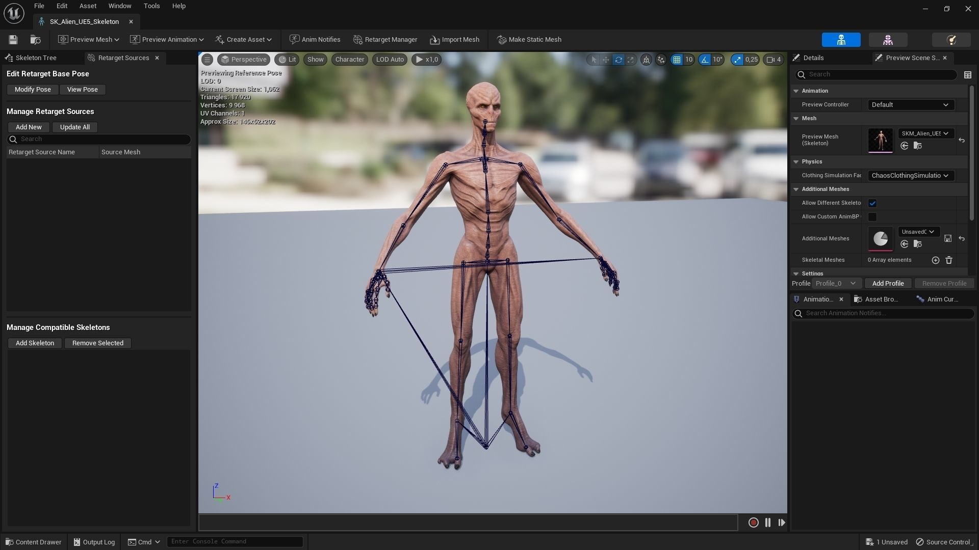Alien Visitor Low-poly 3D model_7