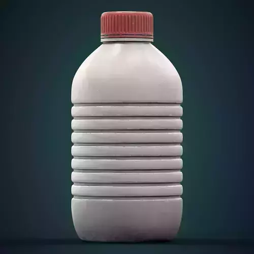 Plastic Bottle Low-poly 3D model