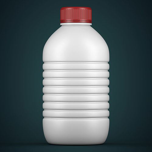 Plastic Bottle Low-poly 3D model 2