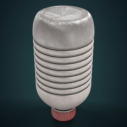 Plastic Bottle Low-poly 3D model 5