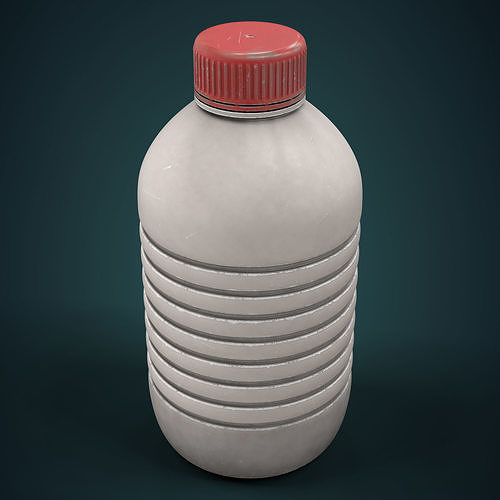 Plastic Bottle Low-poly 3D model 4