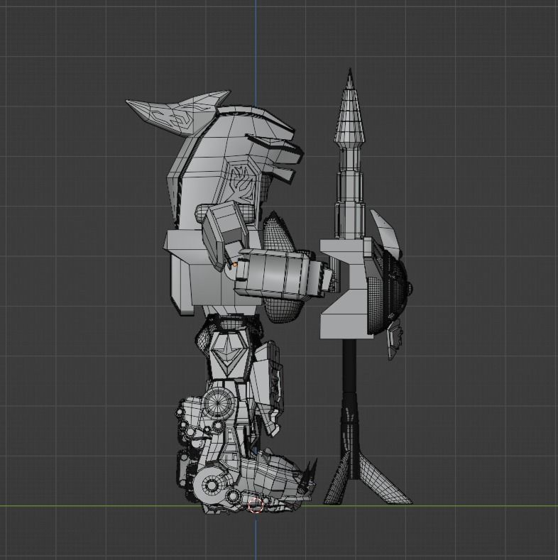 Dragonzord Battle Mode SD - Power Ranger 3D model_12