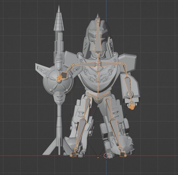 Dragonzord Battle Mode SD - Power Ranger 3D model_13