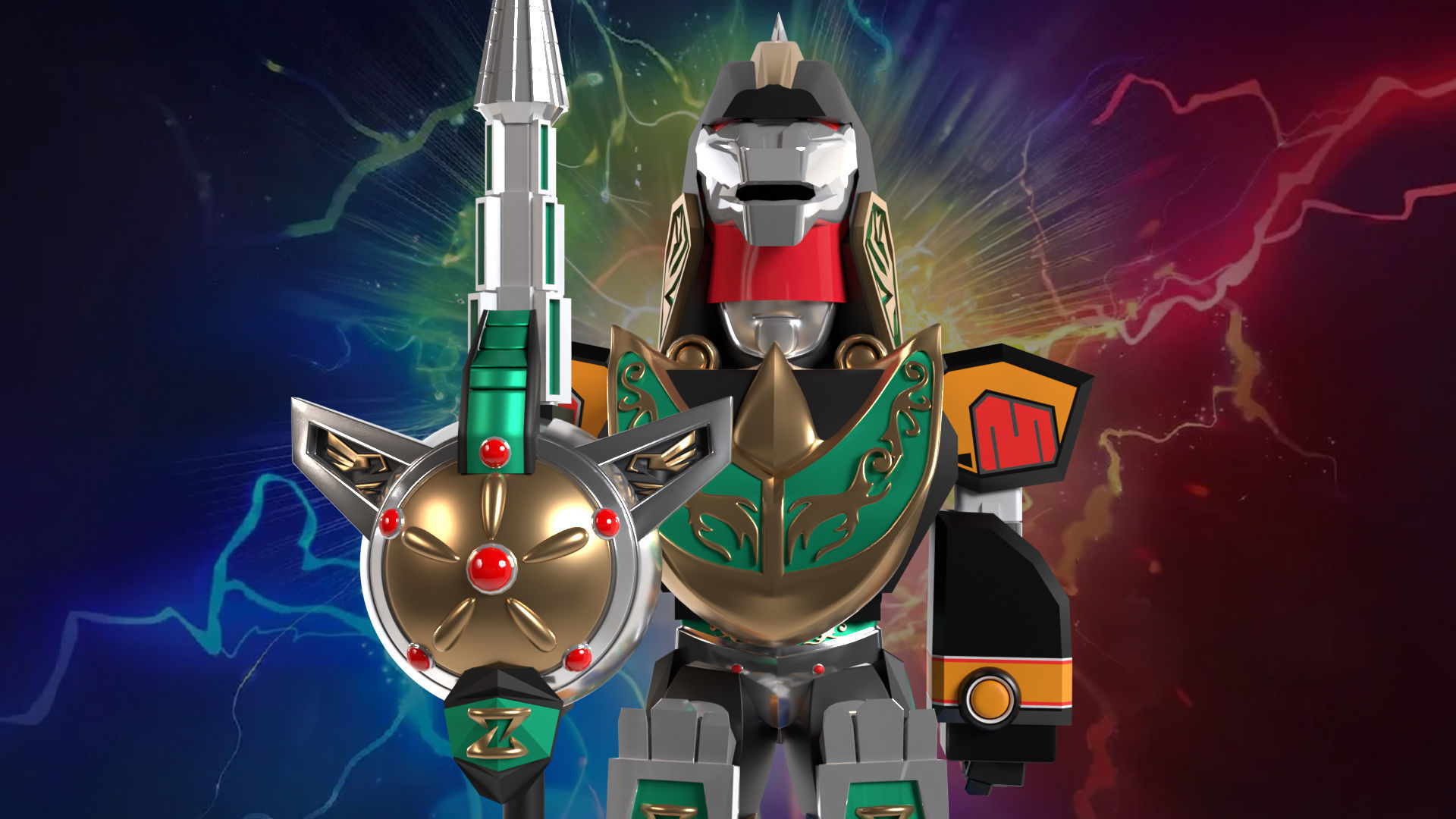 Dragonzord Battle Mode SD - Power Ranger 3D model_1