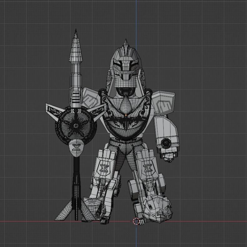 Dragonzord Battle Mode SD - Power Ranger 3D model_9