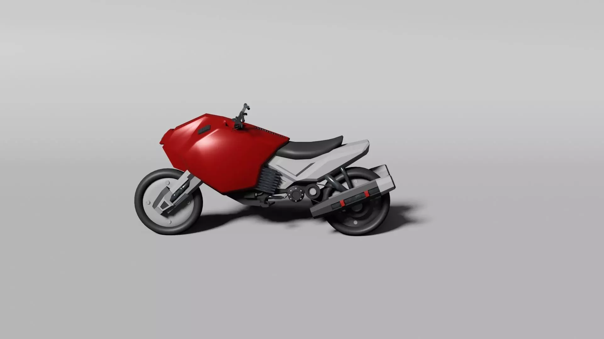 Futuristic motorbike 3D model_0
