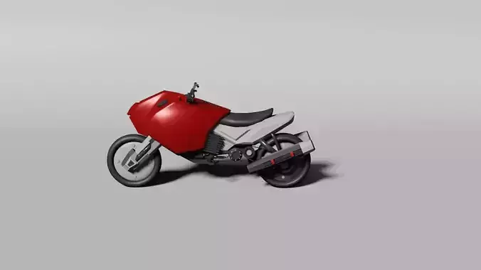 Futuristic motorbike