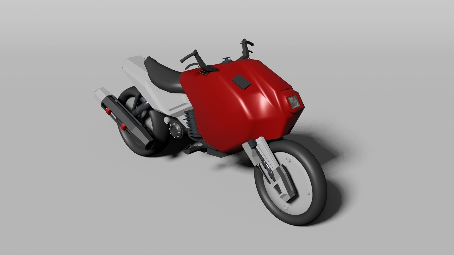 Futuristic motorbike 3D model_3