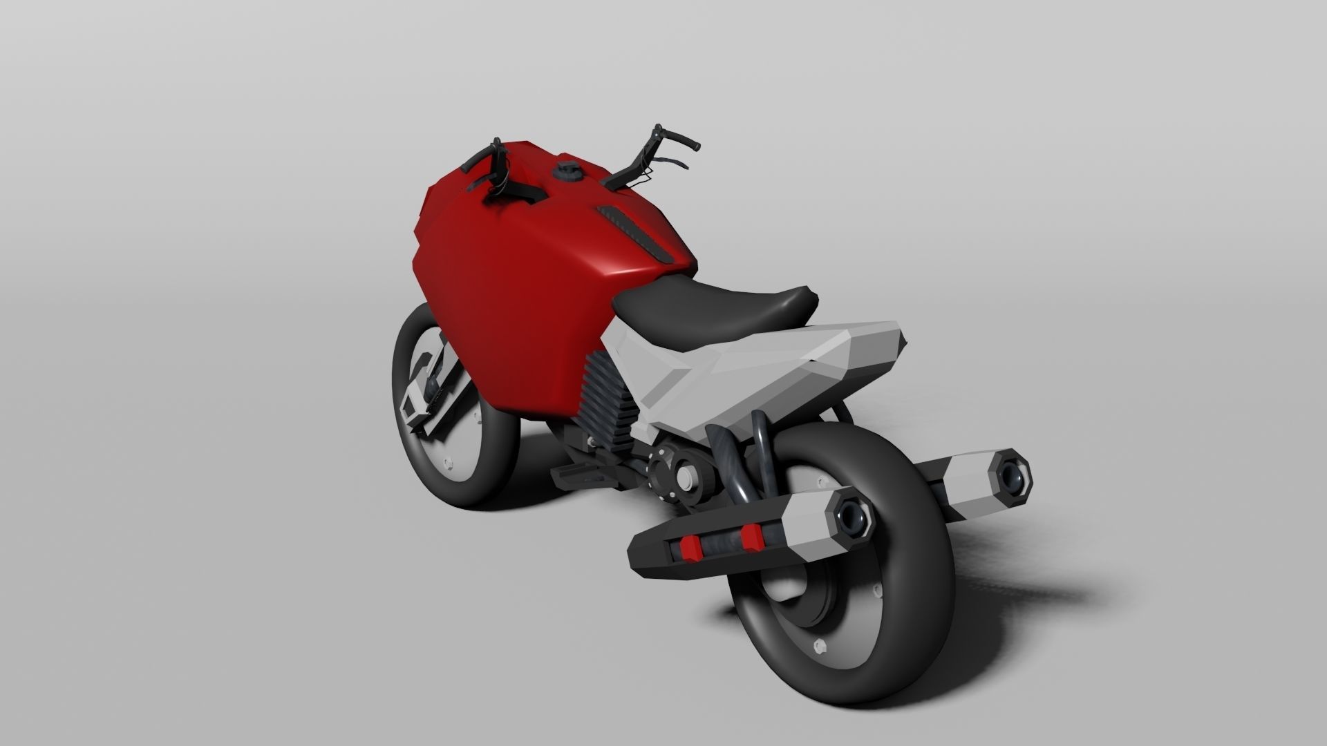 Futuristic motorbike 3D model_4