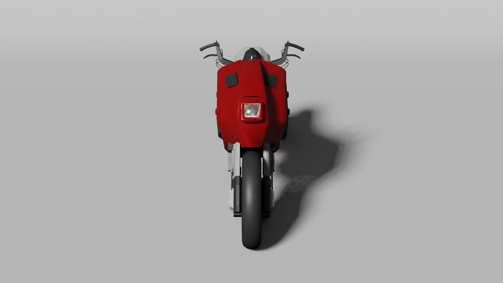 Futuristic motorbike 3D model_2