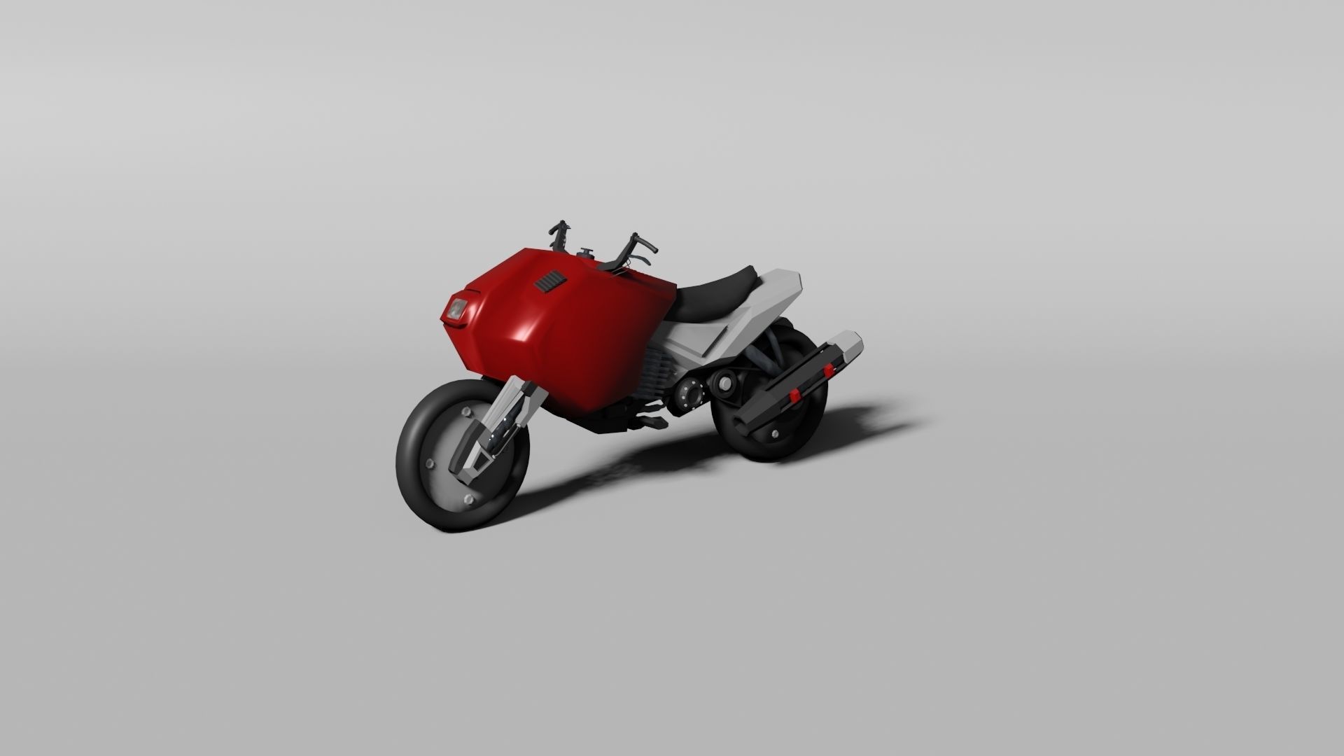 Futuristic motorbike 3D model_1
