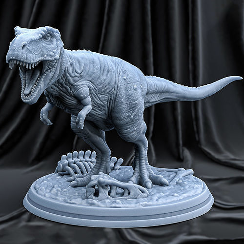 TYRANNOSAURUS t - rex statue 3D print model