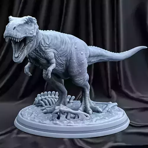 TYRANNOSAURUS t - rex statue 3D print model