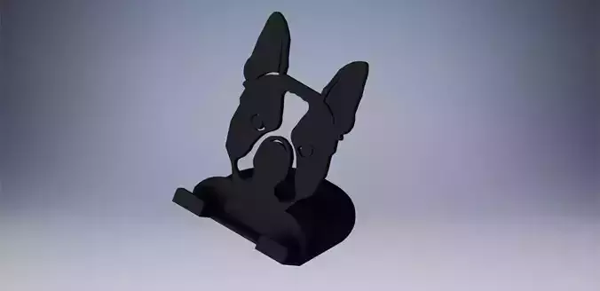 soporte para celular perro imprimible  3D print model