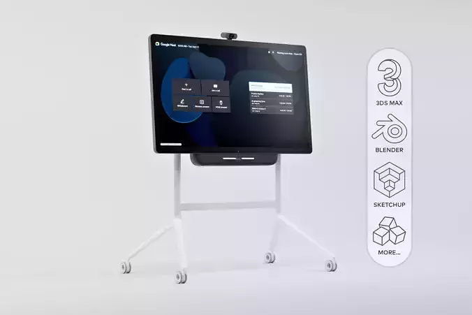 Google Meet Series One Board 65 by Avocor - All in One Smart TV 3D model