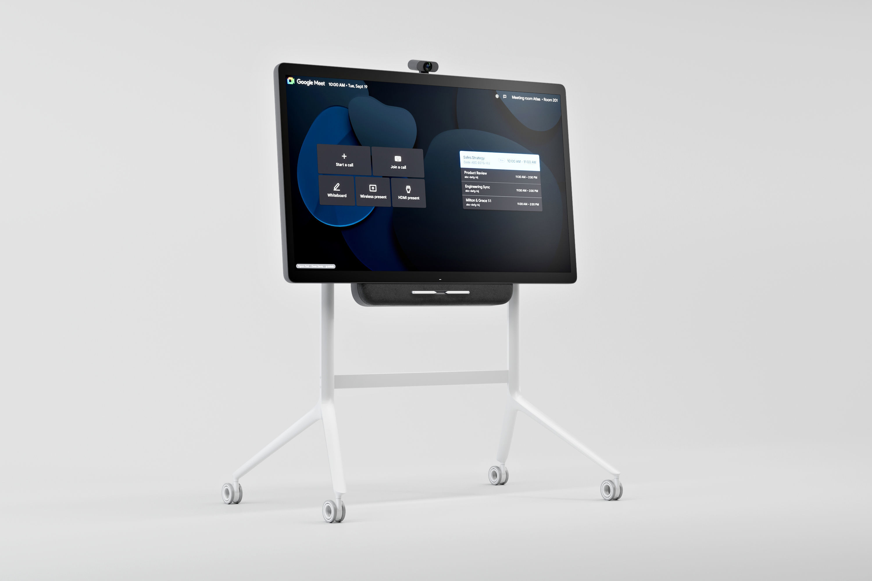 Google Meet Series One Board 65 by Avocor - All in One Smart TV 3D model_2