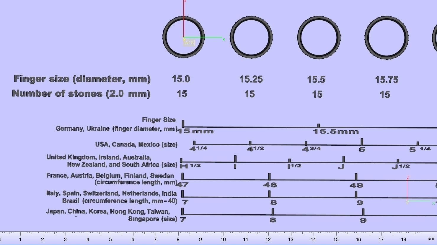Eternity diamond ring 3D print model_3