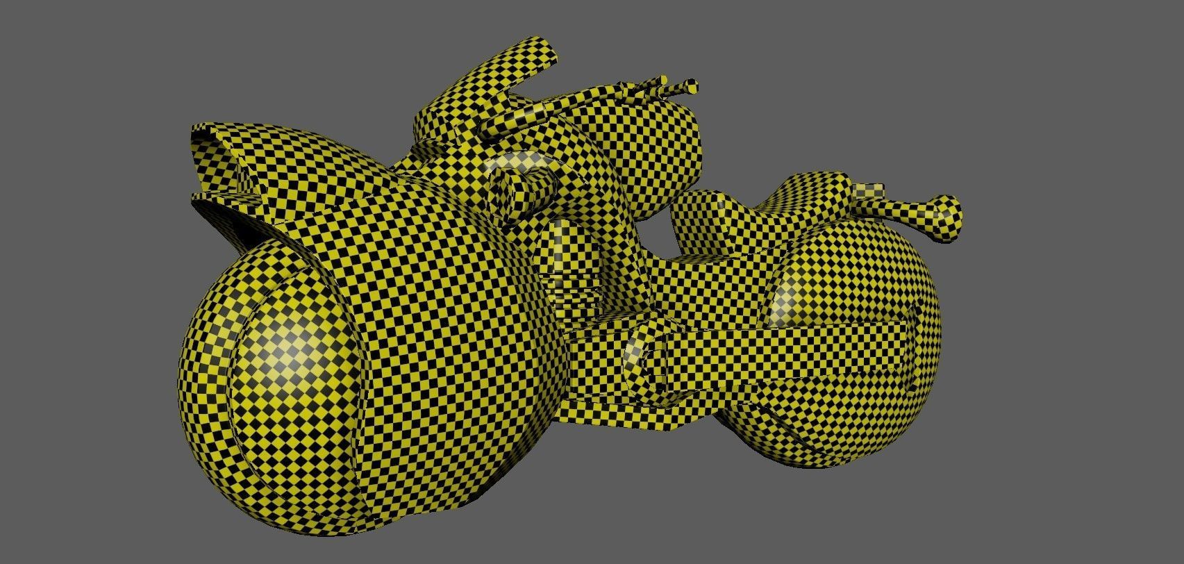 Sci-fi Bike Game Ready 5 3D model_6