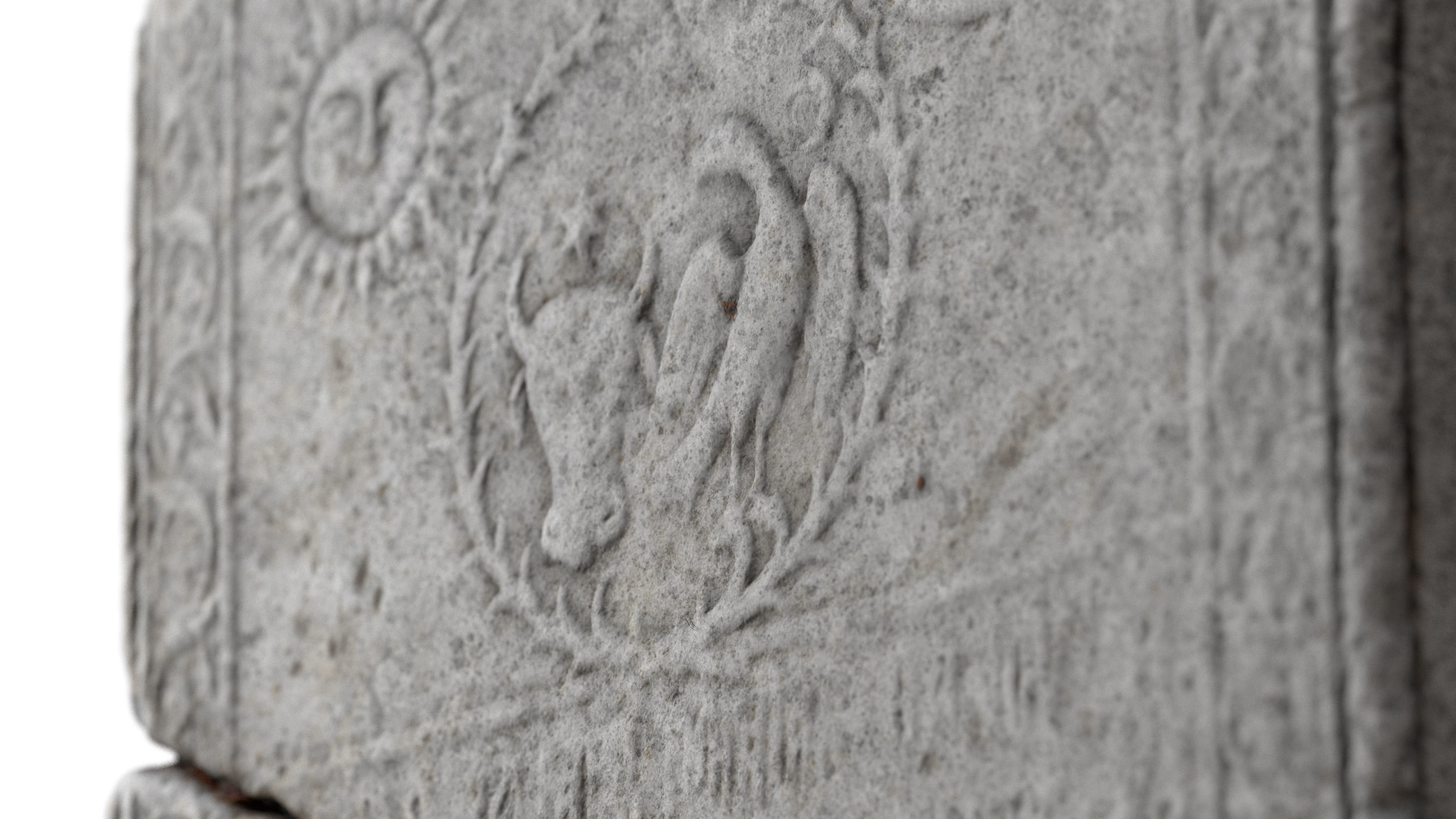 Ancient Medieval Writing Relief 3D model_3