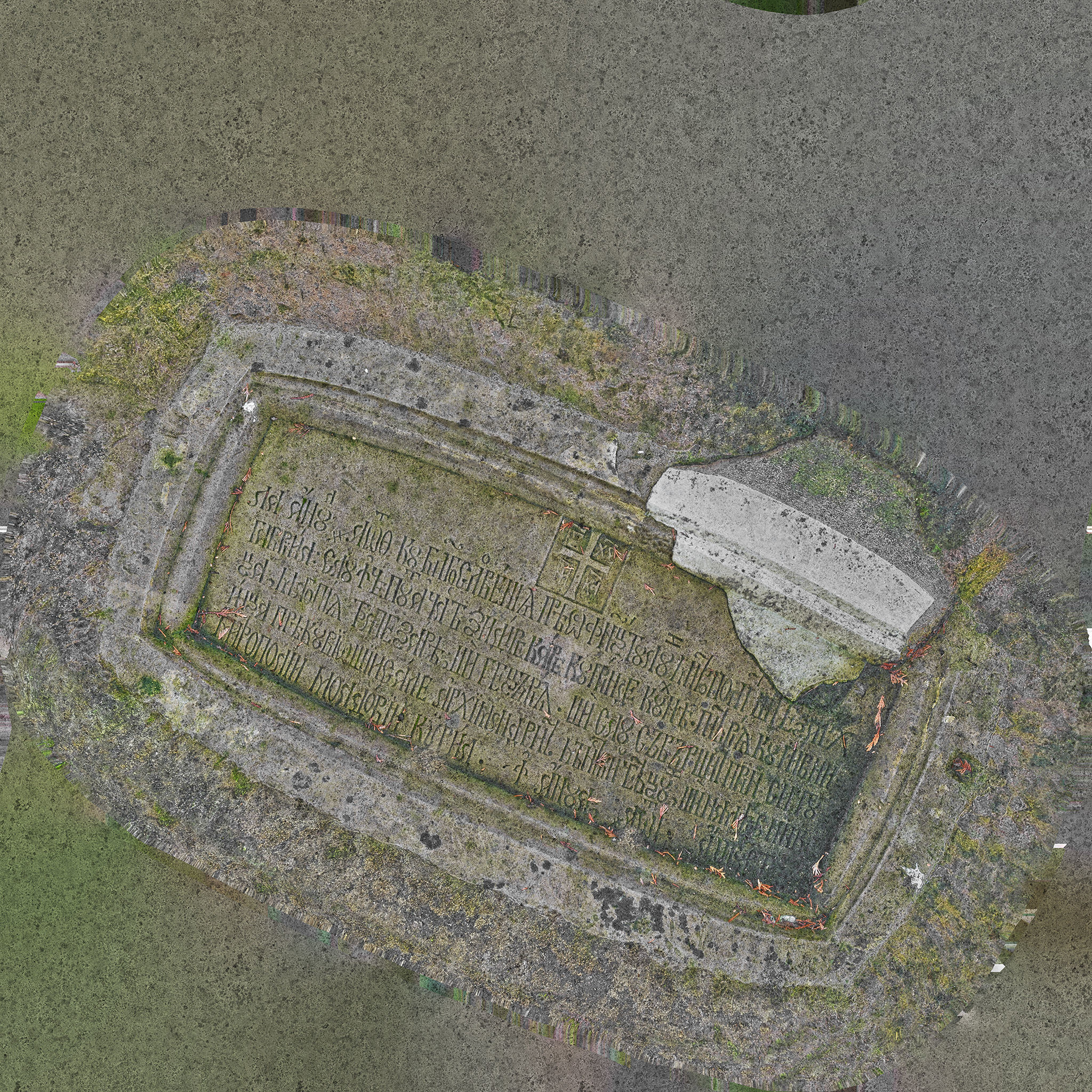 Medieval relief stone carving decoration 3D model_6