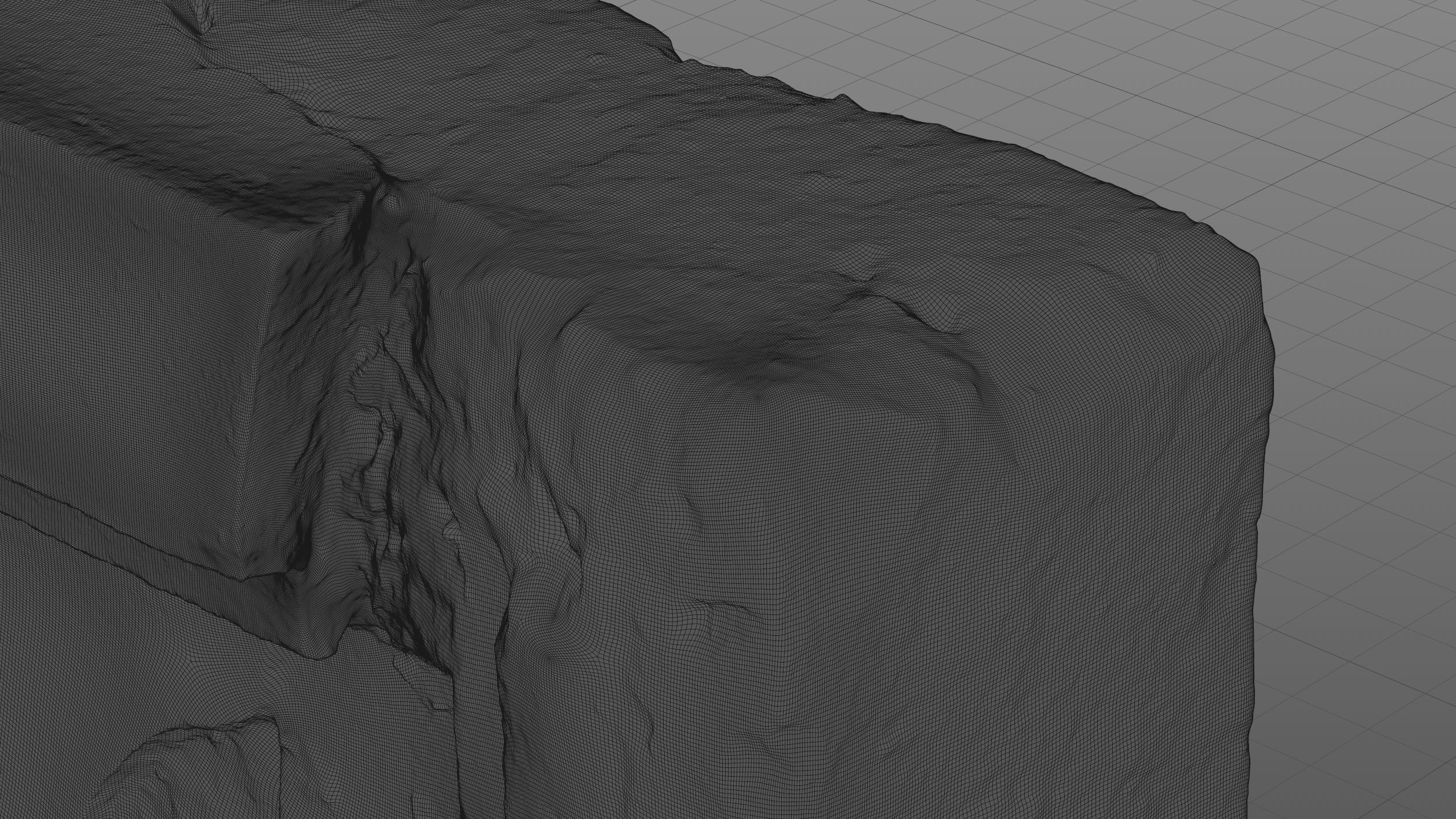 Medieval relief stone carving decoration 3D model_5