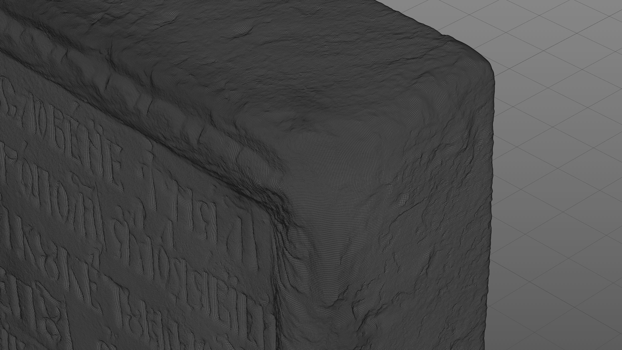 Ancient Medieval Writing Relief  3D model_6