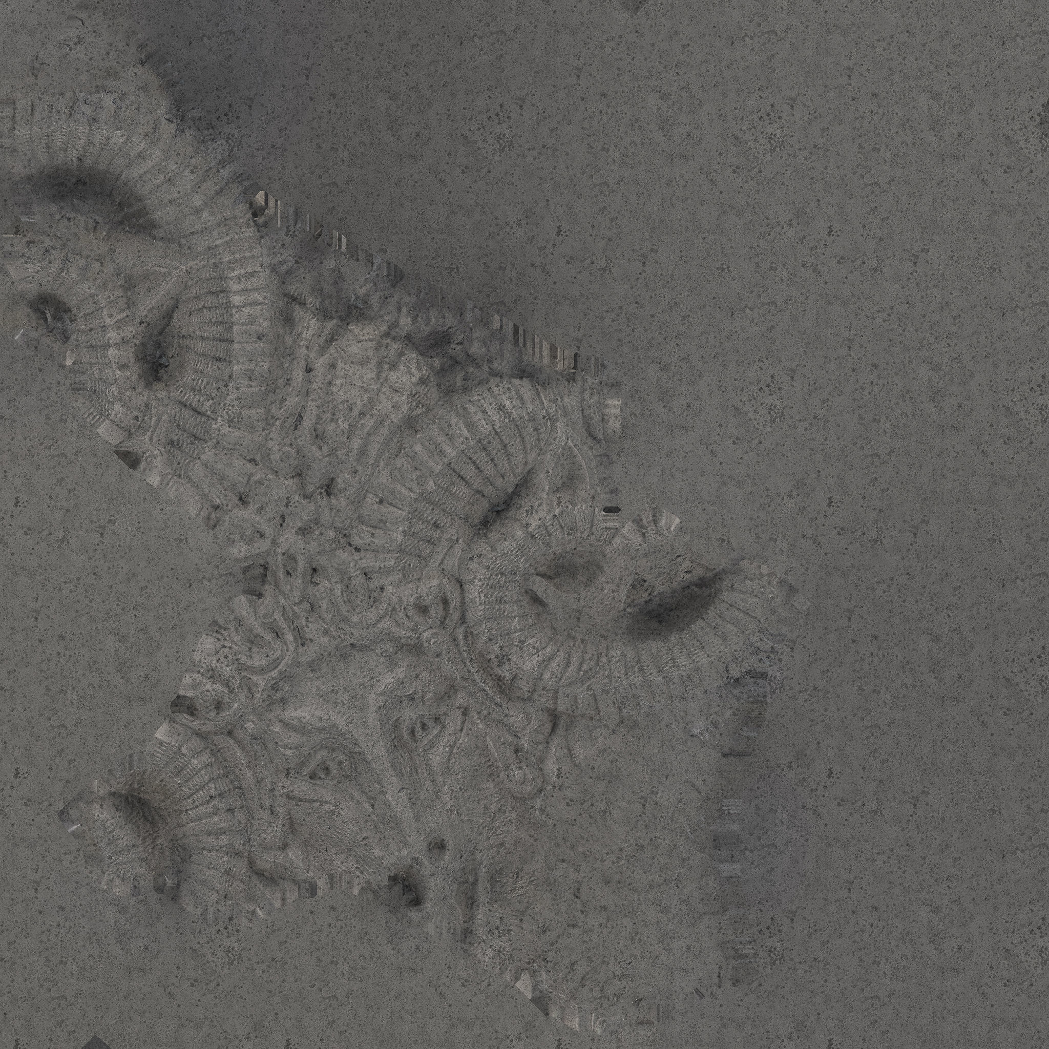 Medieval Sculpture Ram Head 3D model_8