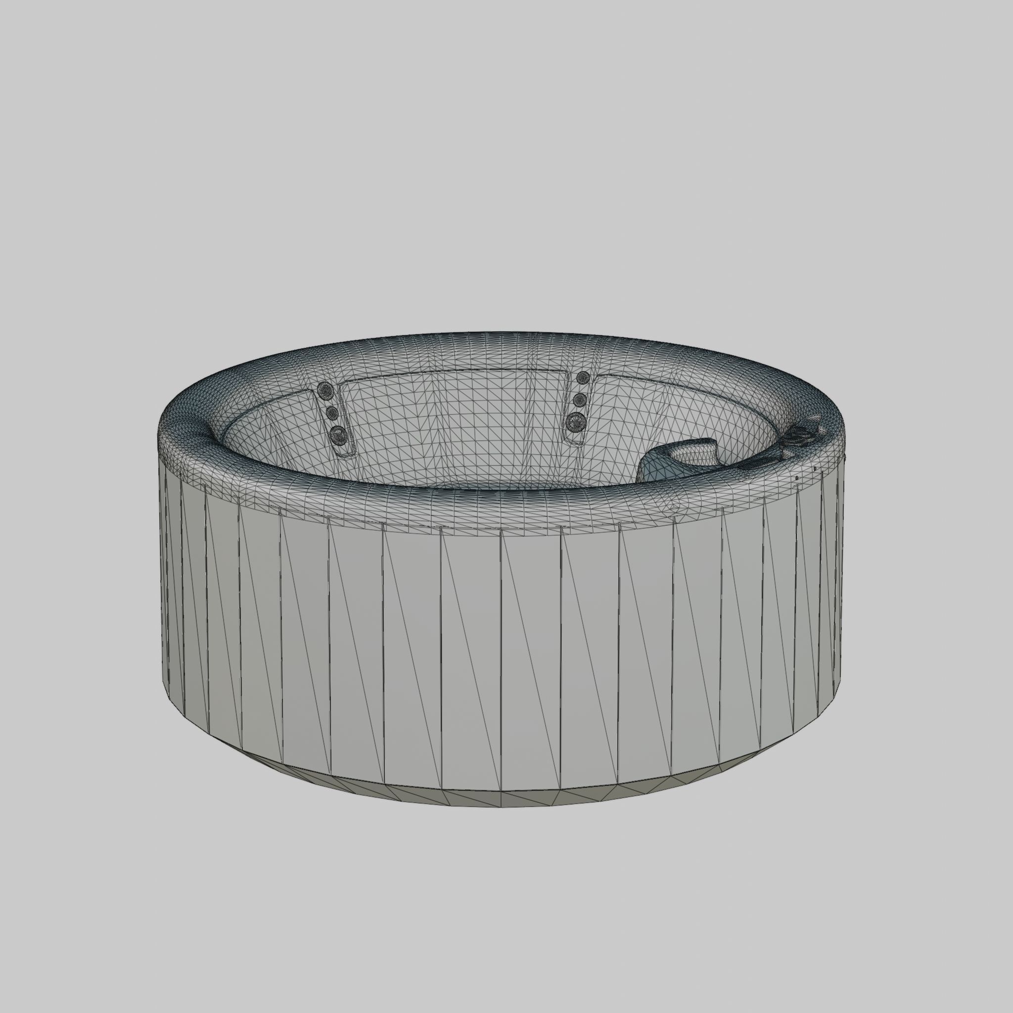 3D model of Hot Tub Jacuzzi Nordic Spas Sport All-In-110V Low-poly 3D model_6