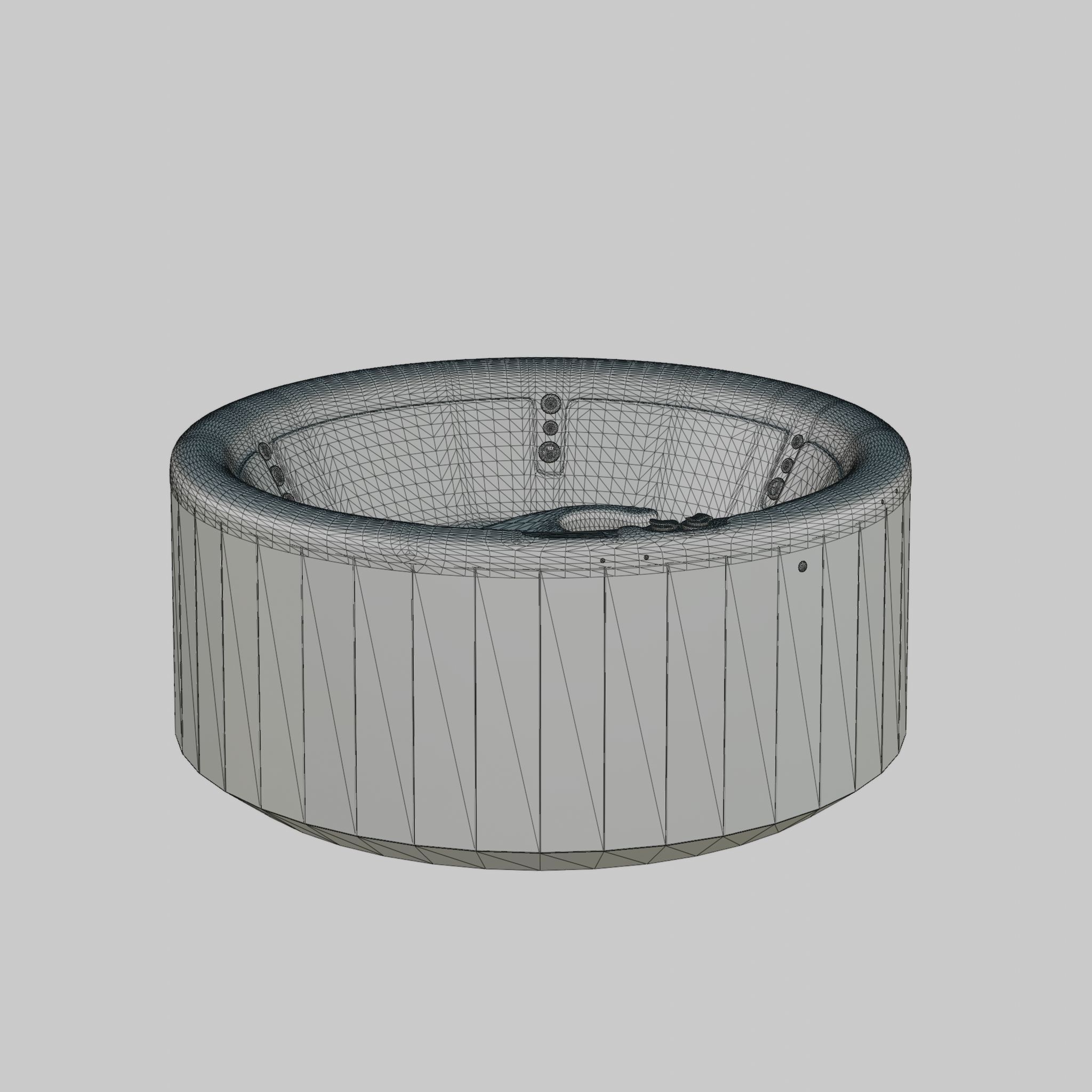 3D model of Hot Tub Jacuzzi Nordic Spas Sport All-In-110V Low-poly 3D model_4