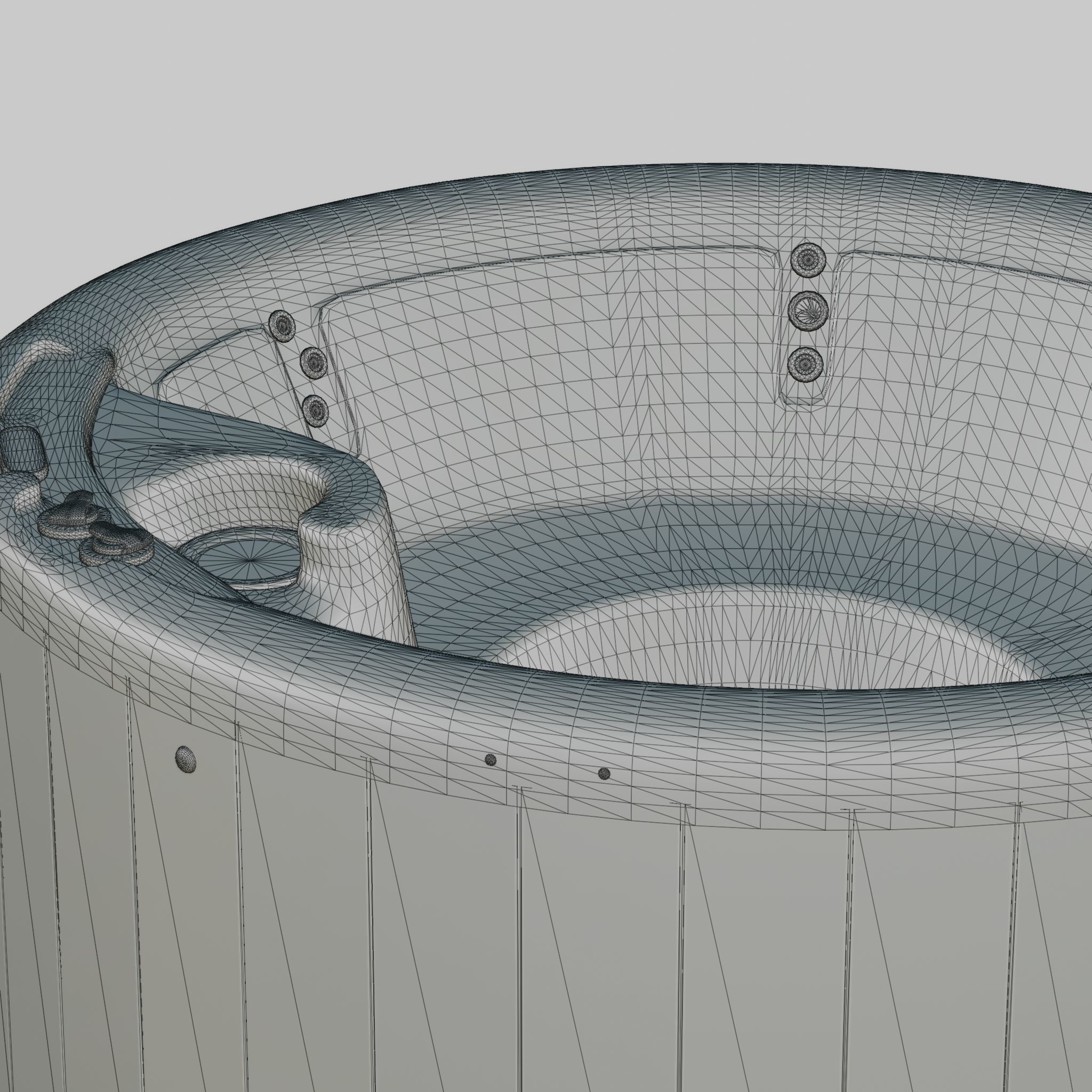 3D model of Hot Tub Jacuzzi Nordic Spas Sport All-In-110V Low-poly 3D model_5