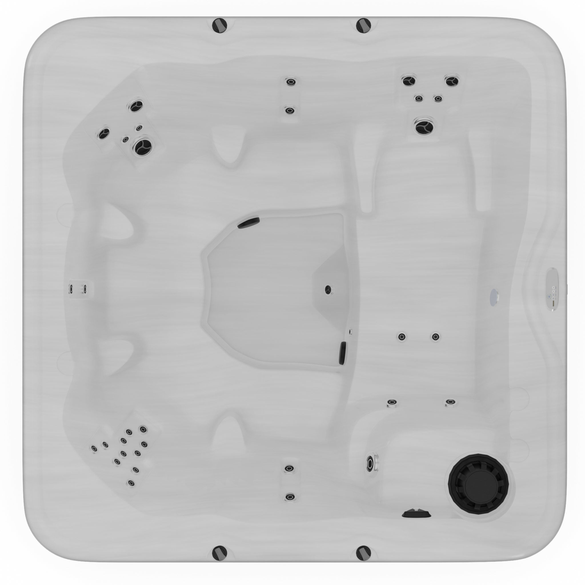 3D model of Hot Tub Jacuzzi Nordic Spas Encore MS Low-poly 3D model_3