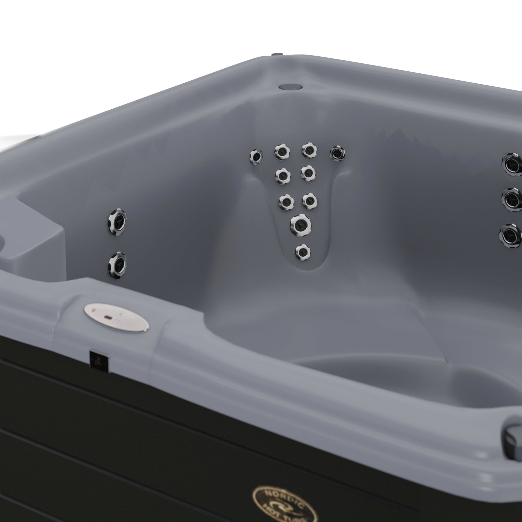 3D model of Hot Tub Jacuzzi Nordic Spas Escape SE Low-poly 3D model_1