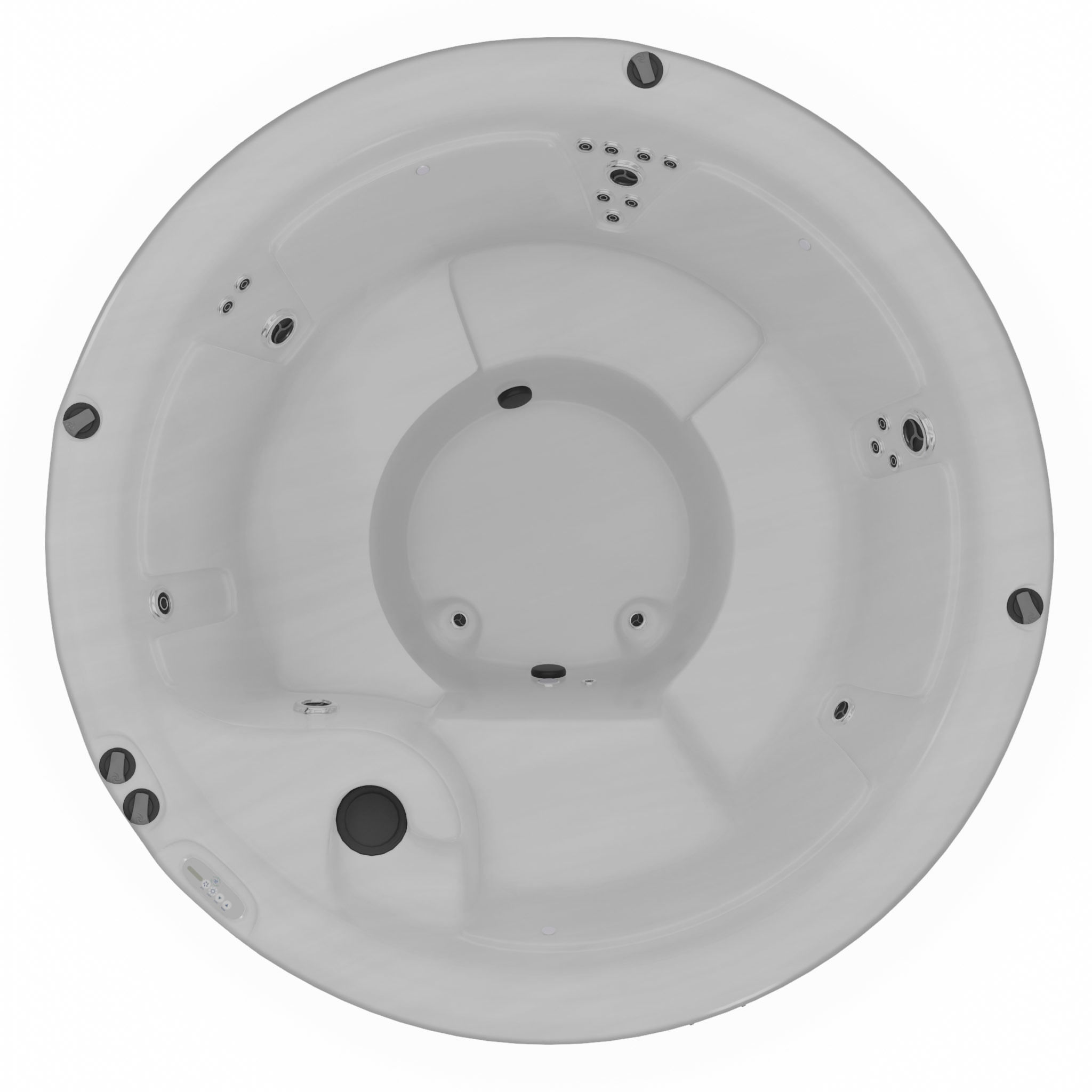 3D model of Hot Tub Jacuzzi Nordic Spas Warrior XL Low-poly 3D model_3