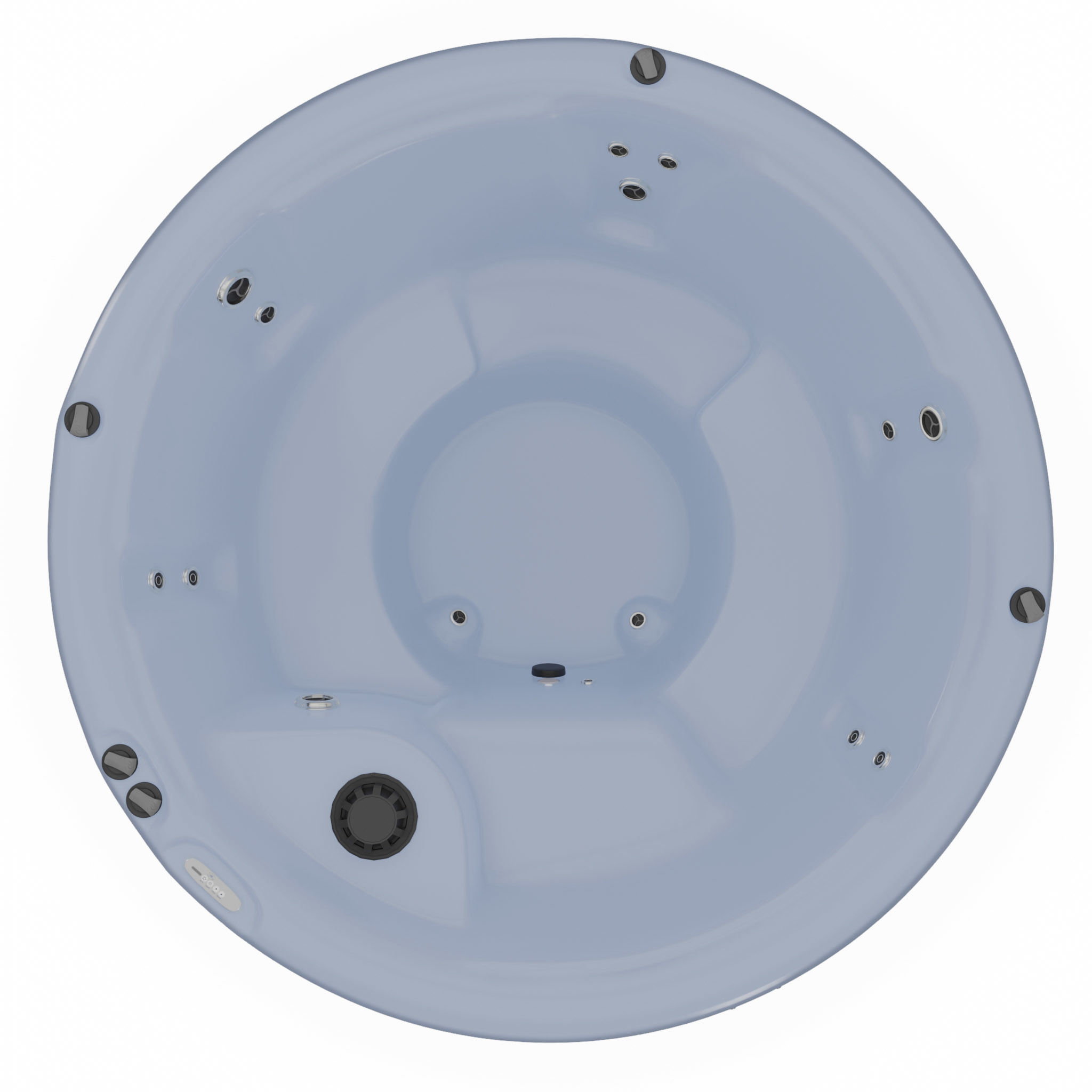 3D model of Hot Tub Jacuzzi Nordic Spas Crown All-In-110V Low-poly 3D model_3