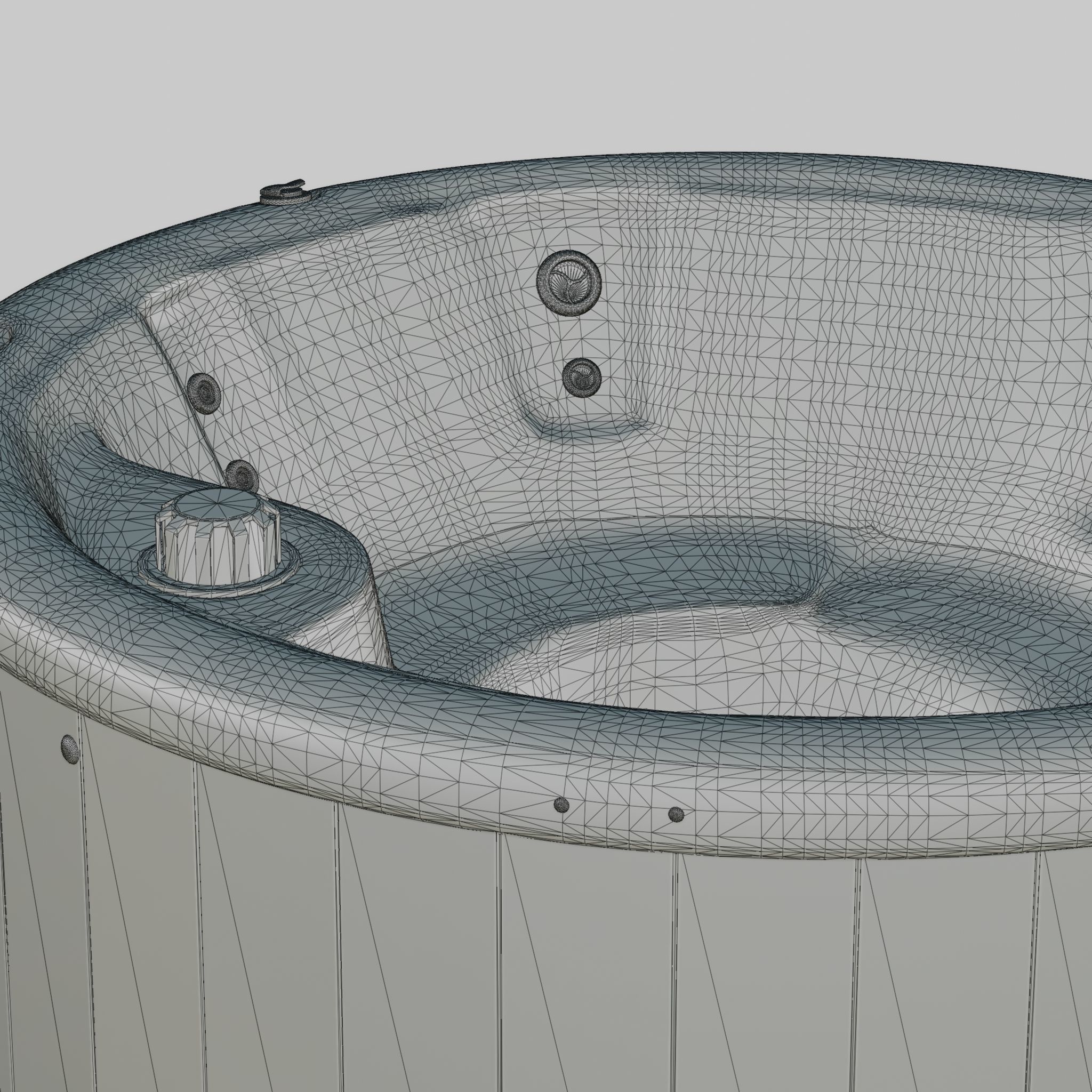 3D model of Hot Tub Jacuzzi Nordic Spas Crown All-In-110V Low-poly 3D model_5