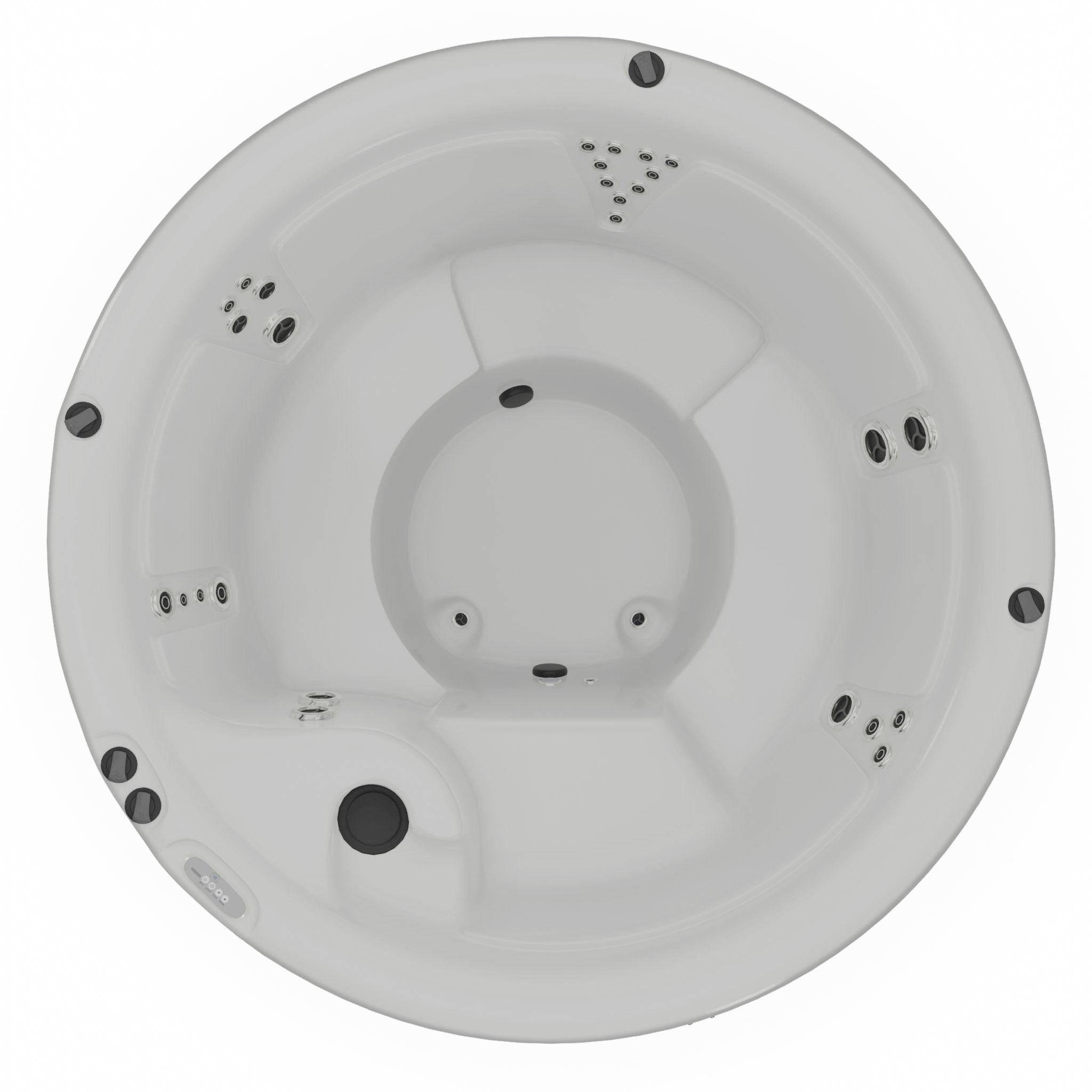 3D model of Hot Tub Jacuzzi Nordic Spas Crown XL Low-poly 3D model_3