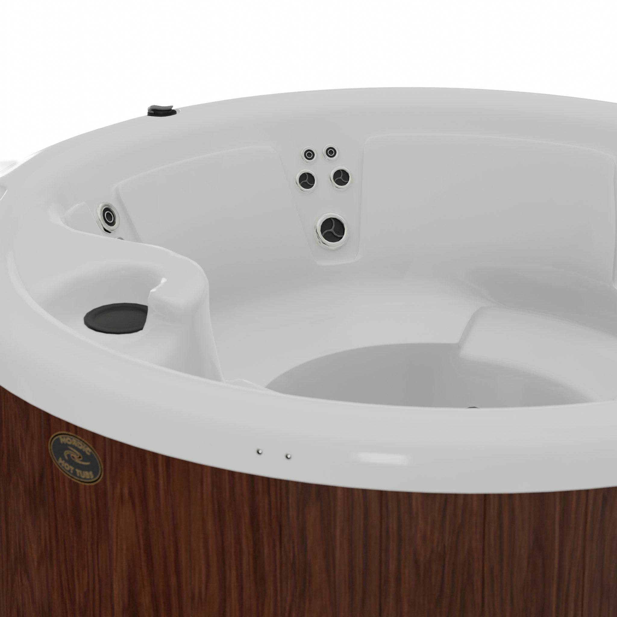 3D model of Hot Tub Jacuzzi Nordic Spas Crown XL Low-poly 3D model_1