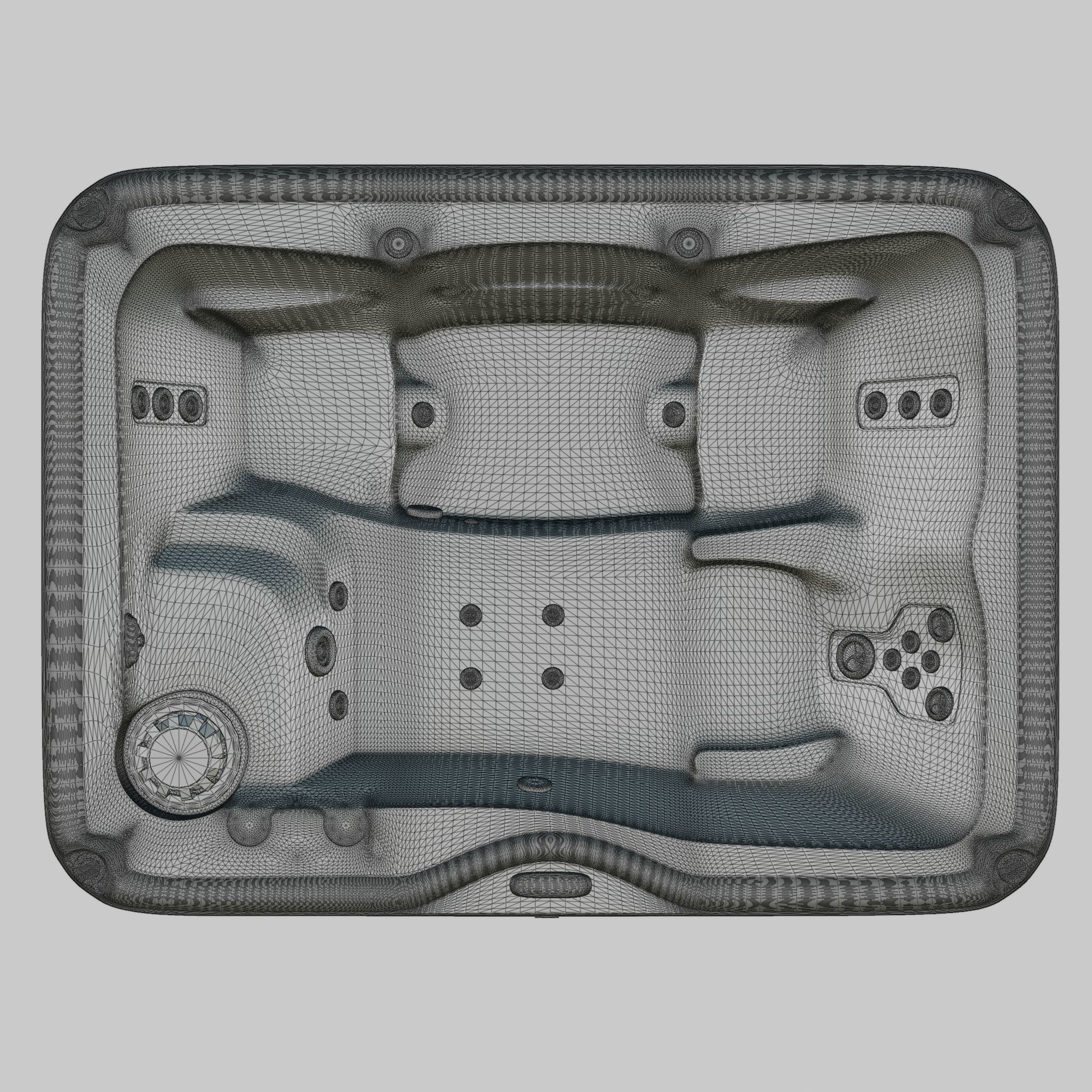3D model of Hot Tub Jacuzzi Nordic Spas Stella SE Low-poly 3D model_7