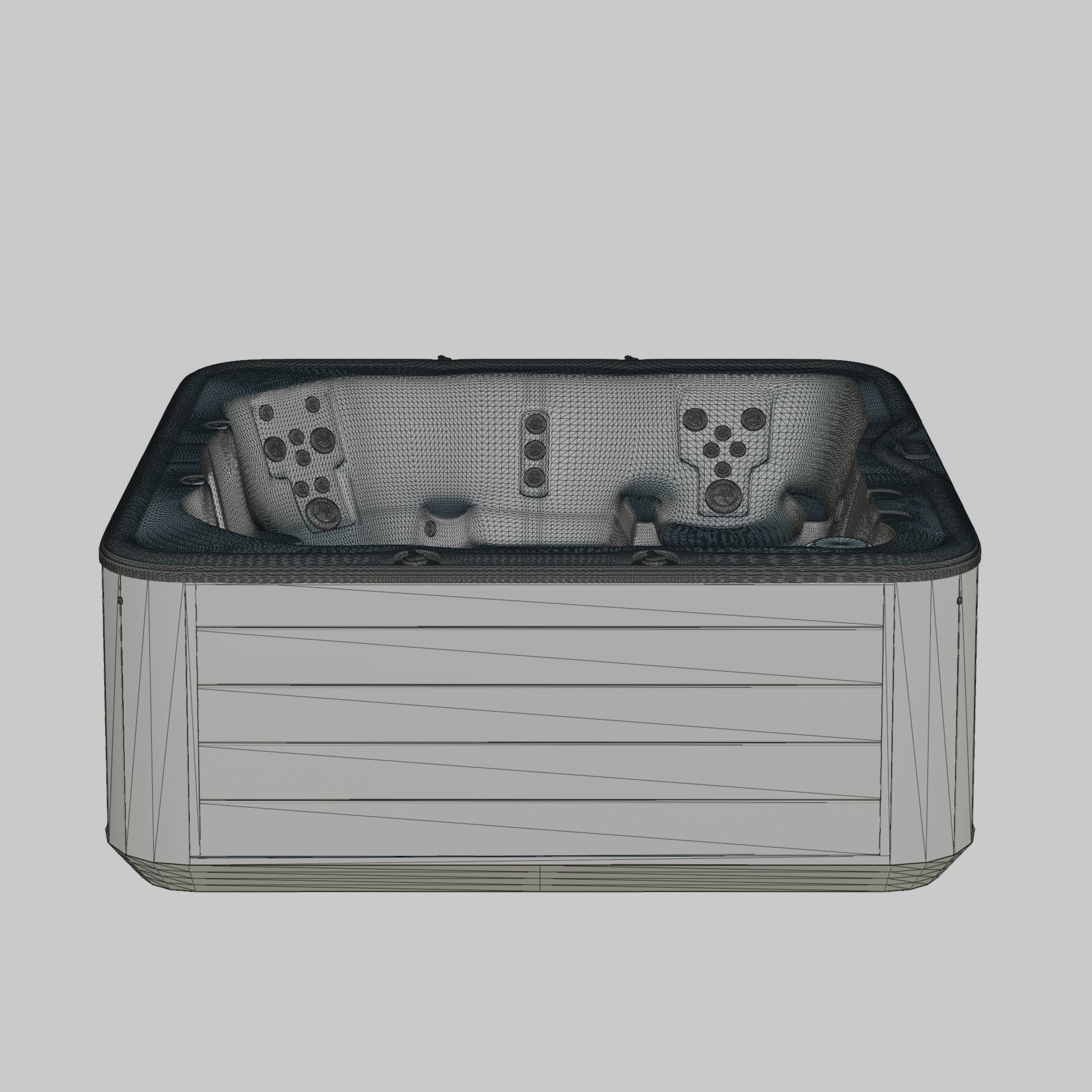 3D model of Hot Tub Jacuzzi Nordic Spas Encore LS Low-poly 3D model_6